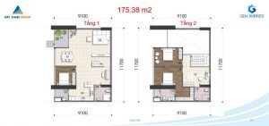 Thiết kế căn Duplex 175.38m2