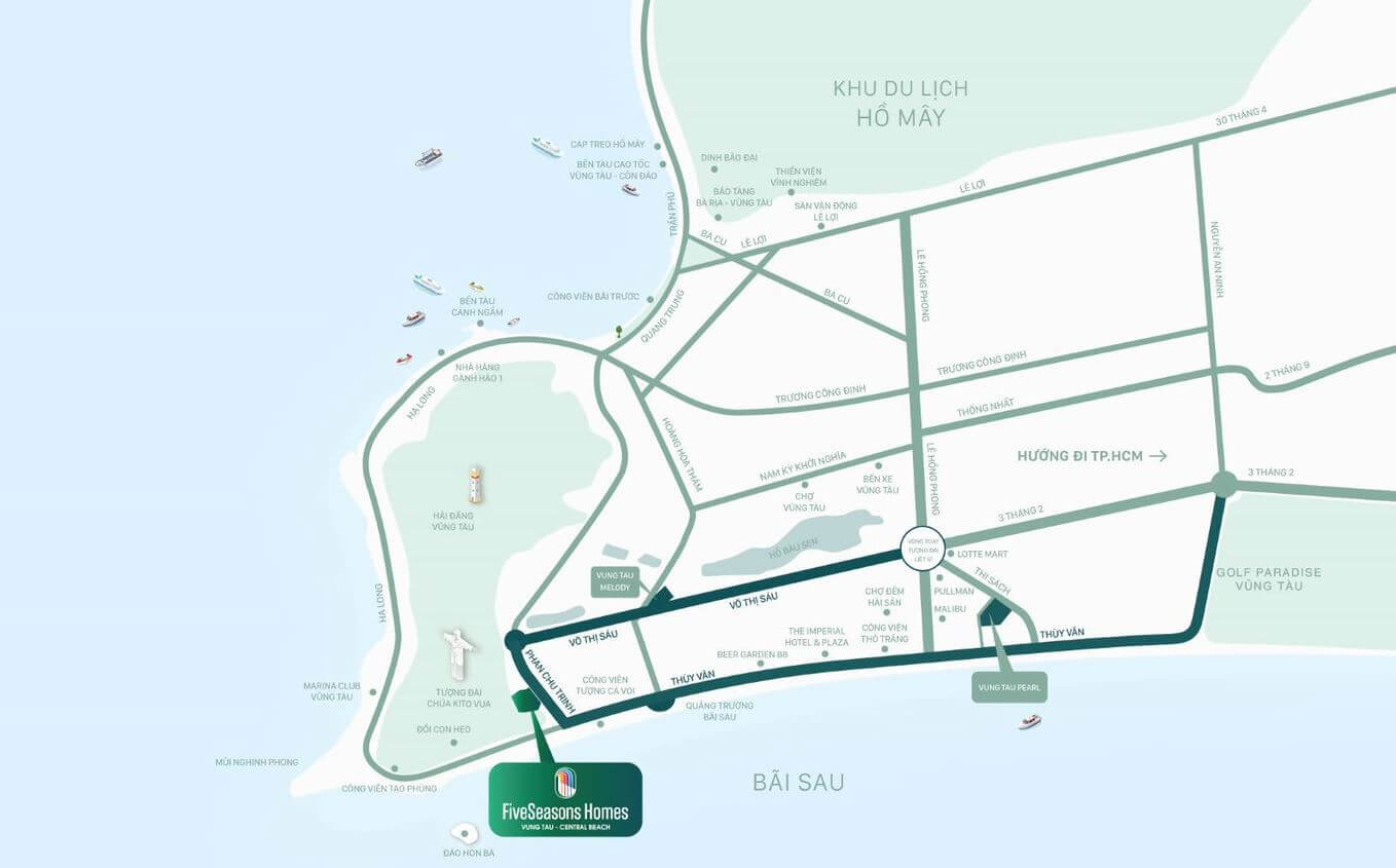 Vị trí dự án FiveSeasons Homes